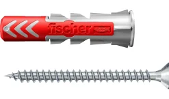 Fischer Cheville Universelle-Cheville bi-matière avec vis DuoPower pour matériaux de construction 5x25 mm, 18 pièces