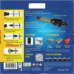Red Head Cheville chimique de scellement M10 spéciale charge lourde , 4 pièces