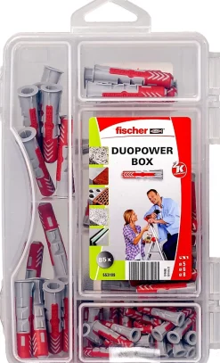 Fischer Cheville Universelle-Cheville DuoPower 30 x ø5 x l.25 mm / 35 x ø6 x l.30 mm / 20 x ø8 x l. 40 mm