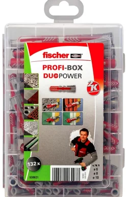 Fischer Cheville Universelle-Cheville PROFI-Box Duopower, lot de 132