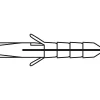 Viswood Cheville nylon matériaux plein
