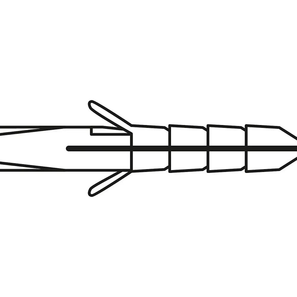 Viswood Cheville nylon matériaux plein