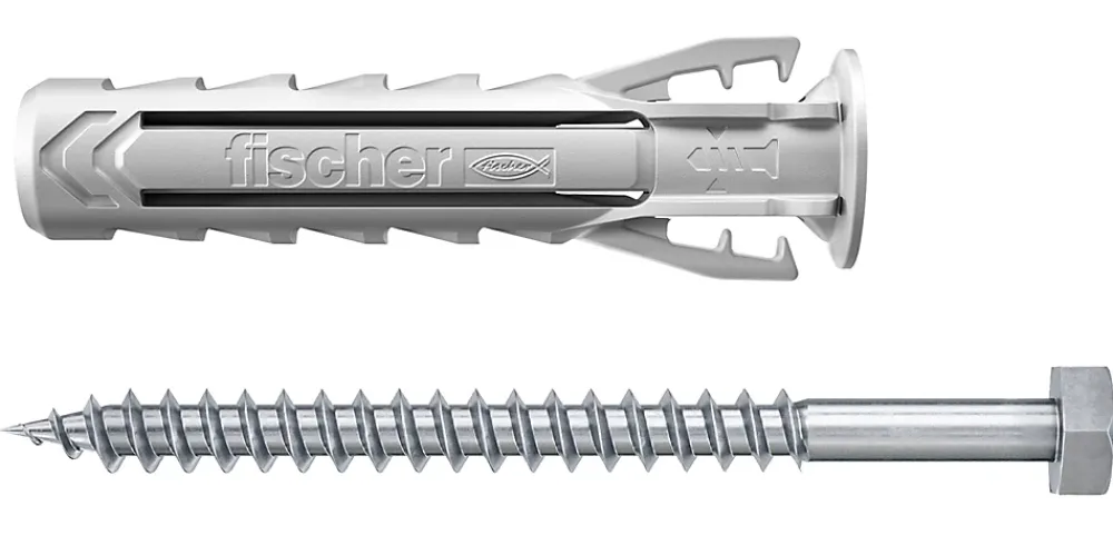 Fischer Cheville nylon pour matériaux pleins SX PLUS 10x50 mm, 5 pièces