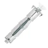 Scell-It 12 chevilles corps creux acier zingué Spyder M6 13mm + vis tête fraisée blanches