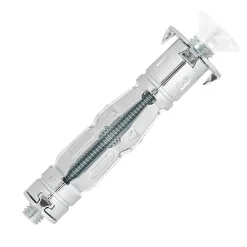 Scell-It 12 chevilles corps creux acier zingué Spyder M6 13mm + vis tête fraisée blanches