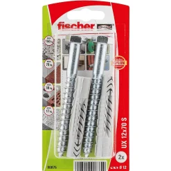 Fischer 2 chevilles universelles Ø12x70mm