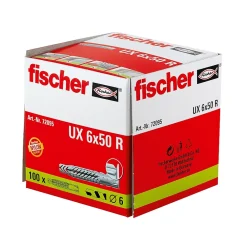 Fischer 100 chevilles universelles Ø6x50mm
