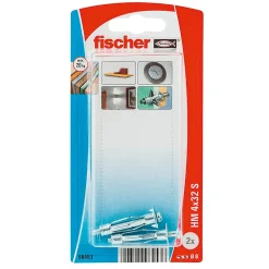 Fischer Cheville Universelle-2 chevilles vis matériaux creux charges moyennes M4x32mm