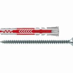 O91 Cheville Universelle-Cheville tous matériaux DuoPower FISCHER 8x65 + vis PZ2 - Boîte de 25 - 538246