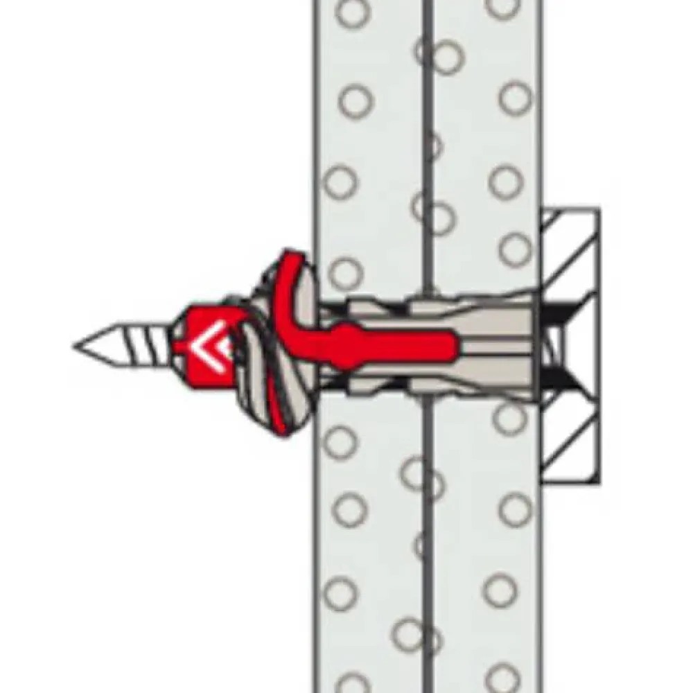 O91 Kit De Chevilles-Cheville tous matériaux DuoPower FISCHER 10x80 avec vis - Boîte de 10 - 538247