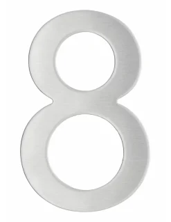 Thirard Chiffre 8 adhésif, inox, H.76mm -