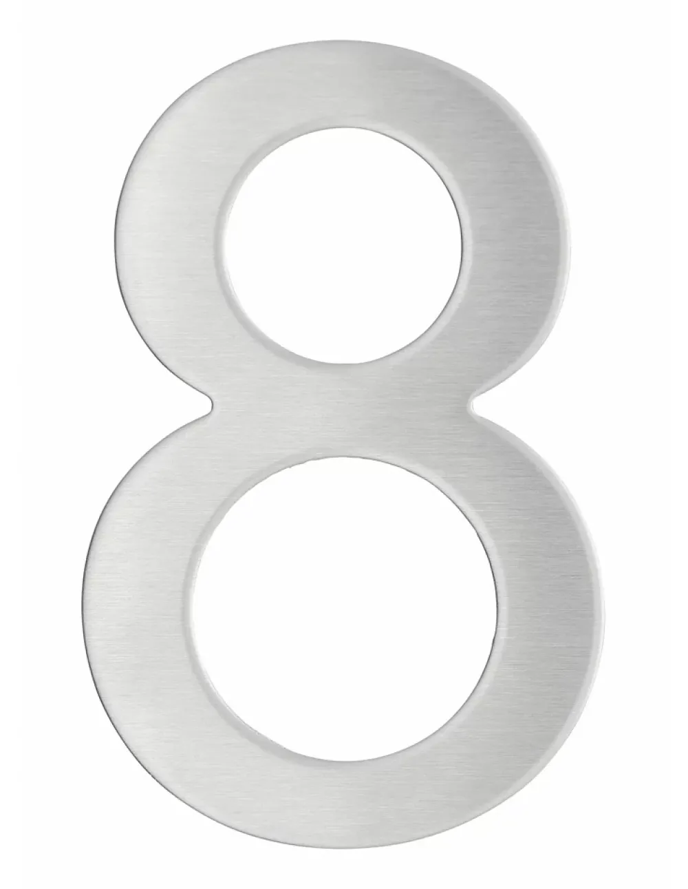 Thirard Chiffre 8 adhésif, inox, H.76mm -