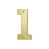 Thirard Chiffre Et Lettre Pour Maison-Chiffre 1, laiton, à visser, doré, H.51mm -