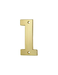 Thirard Chiffre Et Lettre Pour Maison-Chiffre 1, laiton, à visser, doré, H.51mm -