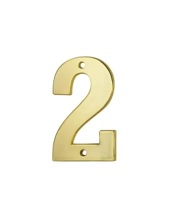 Thirard Chiffre 2, laiton, à visser, H.51mm, doré -