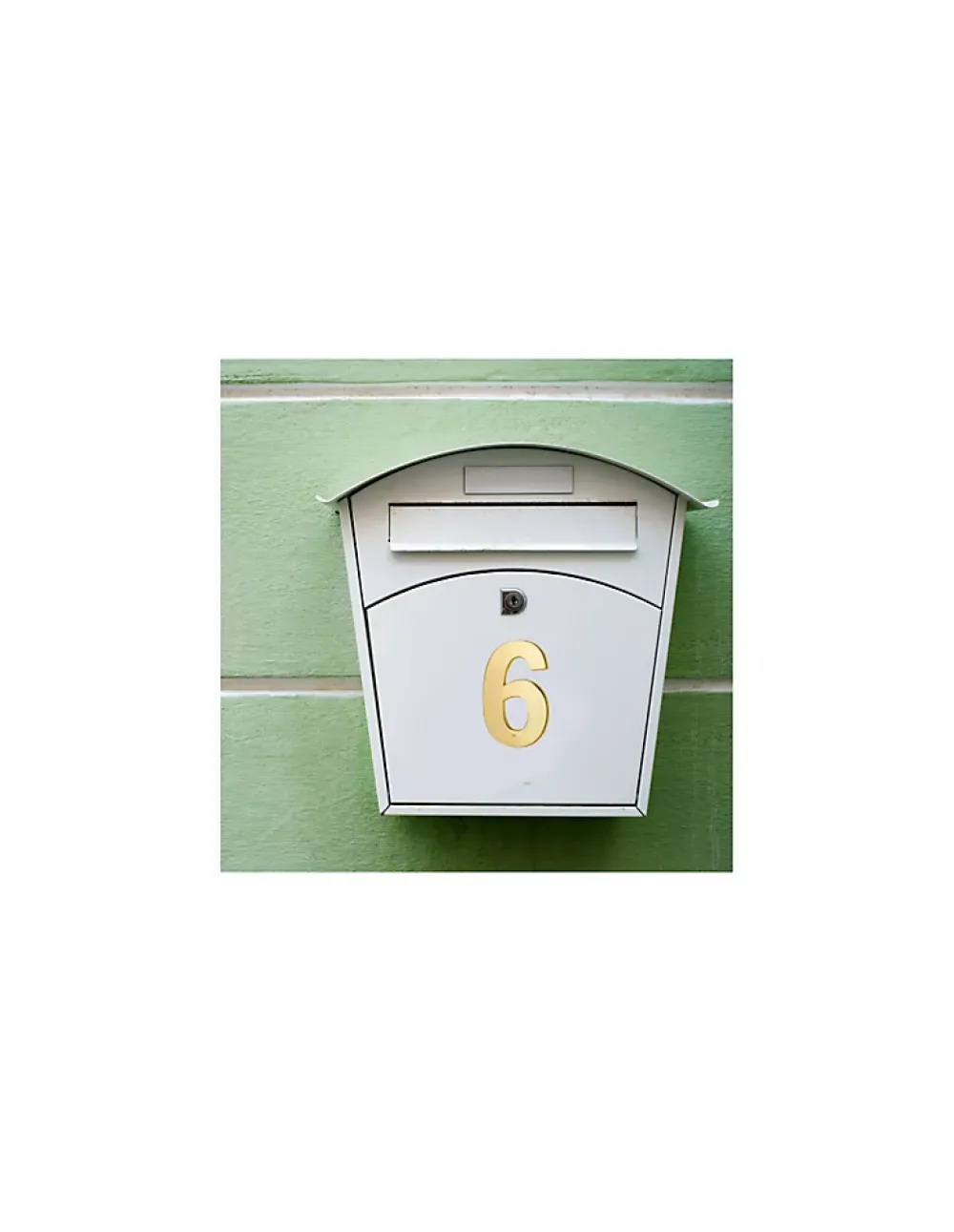 Thirard Chiffre 6, laiton, à visser, H.51mm, doré -