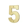 Thirard Chiffre 5, laiton, à visser, H.51mm, doré -