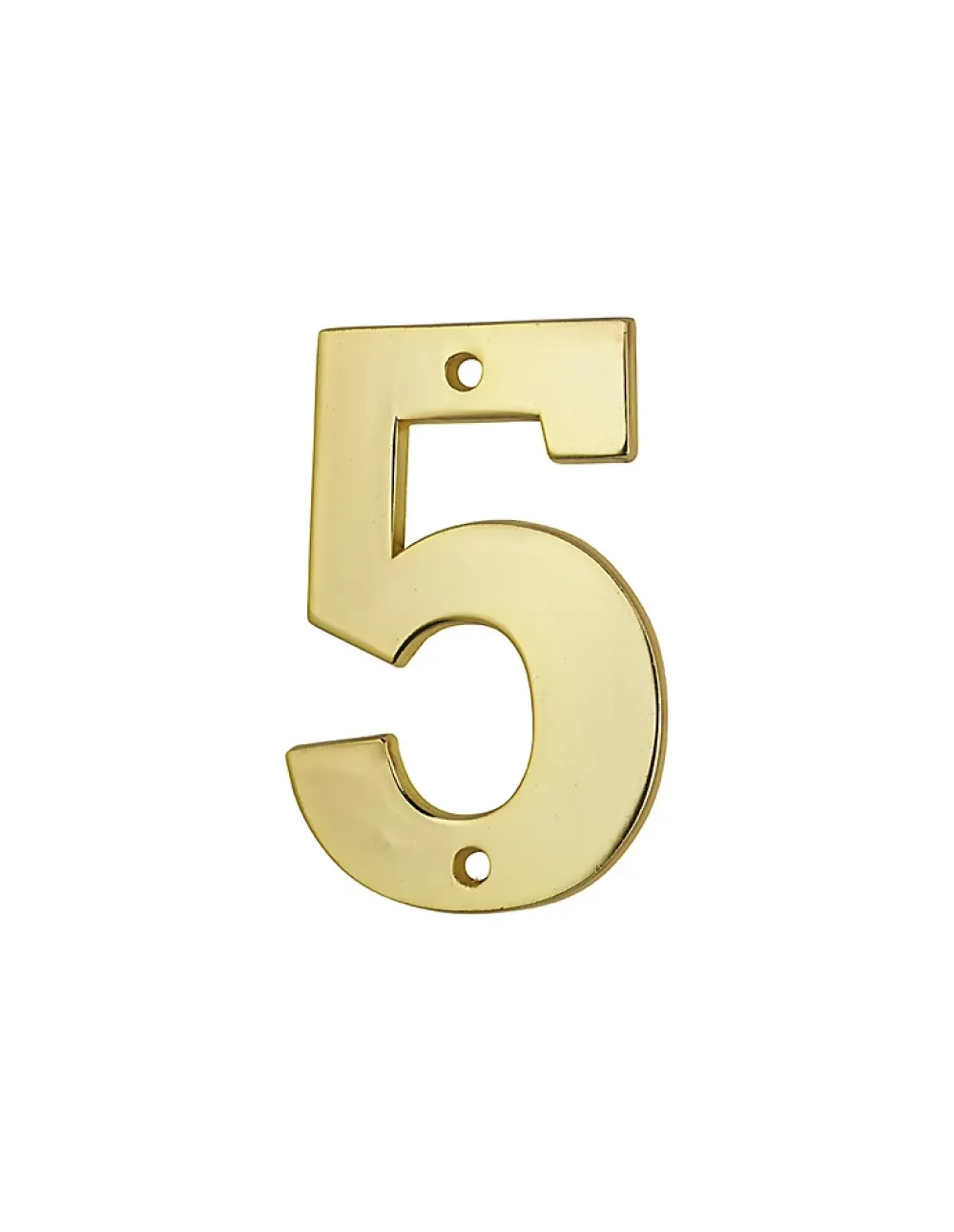 Thirard Chiffre 5, laiton, à visser, H.51mm, doré -