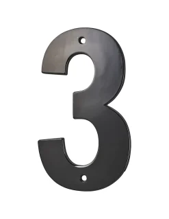 Thirard Chiffre Et Lettre Pour Maison-Chiffre 3 à visser, alliage, H.80mm, noir -