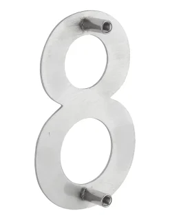 Thirard Chiffre Et Lettre Pour Maison-Chiffre 8 à visser, inox, H.100mm -