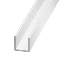 CQFD Cimaise aluminium brut blanc 10,5 x 9,5 x 11, 5 mm, 2 m