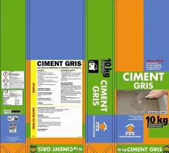 Prb Vis Inox-Ciment Gris Polyvalent 10kg - Finesse et Séchage Rapide - Maçonnerie, Réparation, Scellement et Jointoiement Intérieur/Extérieur