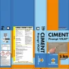 Prb Ciment Prompt Naturel Vicat 5kg - Prise Ultra-Rapide, Haute Résistance Initiale - Idéal pour Réparations Express, Maçonnerie,