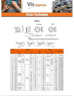Vis Express Circlip Extèrieur Acier brut Sur arbre Diamètre 14 - 1000 pièces