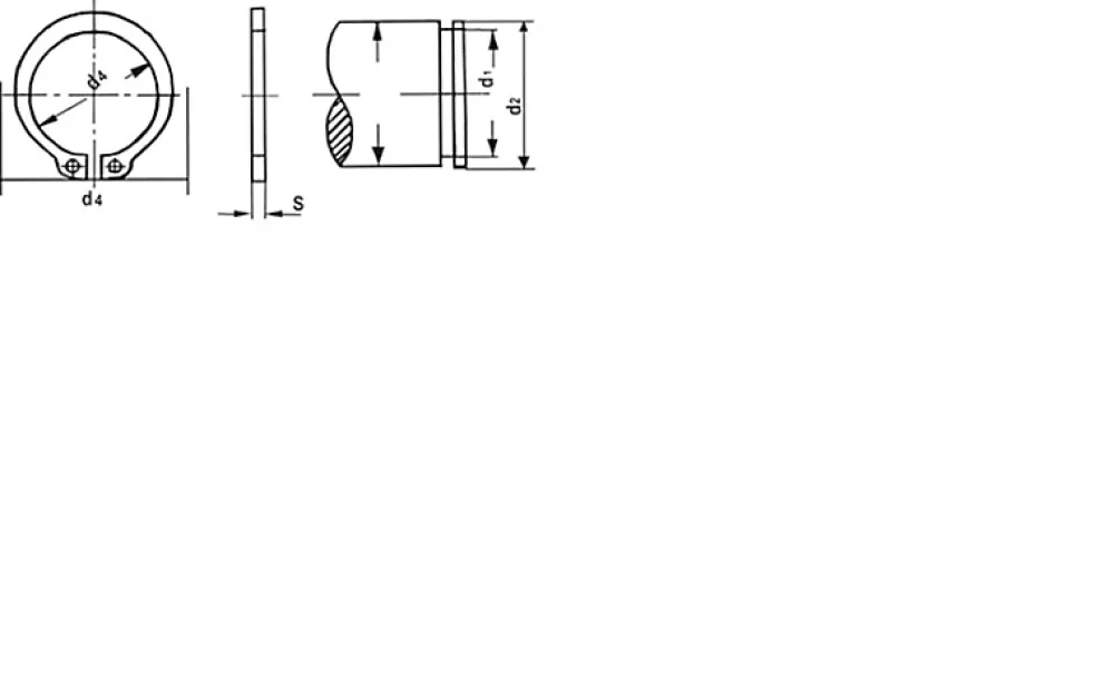 Lennie Goupille Et Circlip-Circlips extérieur DIN 471 brut Diamètre : 19 mm- Vendu par 100