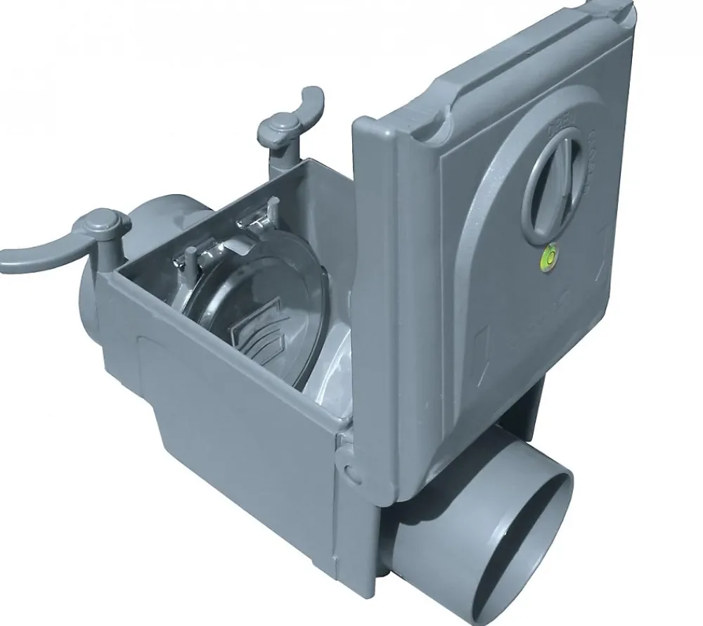 Outile Clapet Anti-Retour-Clapet anti-retour PVC à coller avec niveau bulle diamètre 100