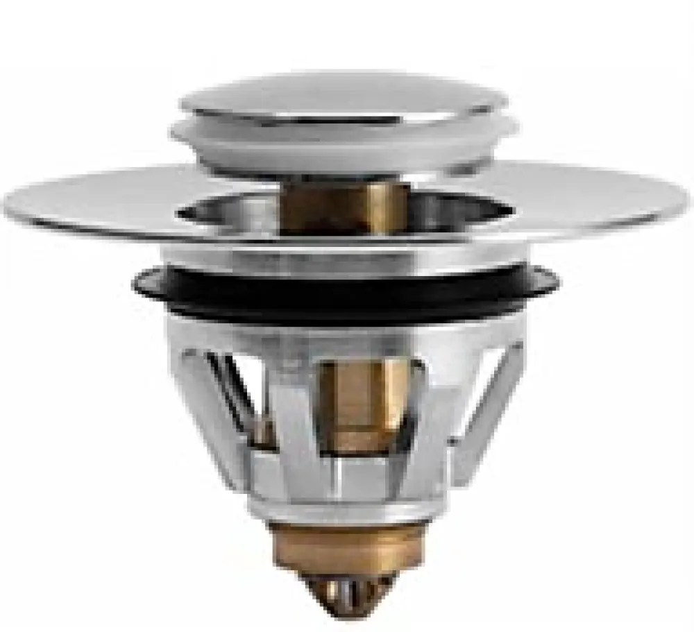 MTK Bonde Pour Lavabo-Clapet clic clac chrome pour bonde de lavabo et vasque,