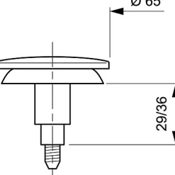 Wirquin Evacuation De Baignoire-Clapet Quick-Clac pour lavabo et baignoire ø 65 mm