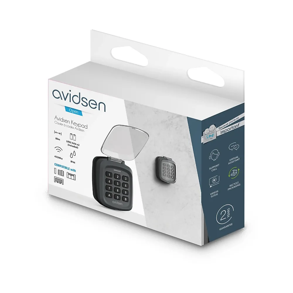 Avidsen Accessoires De Motorisation-Clavier à code sans fil noir
