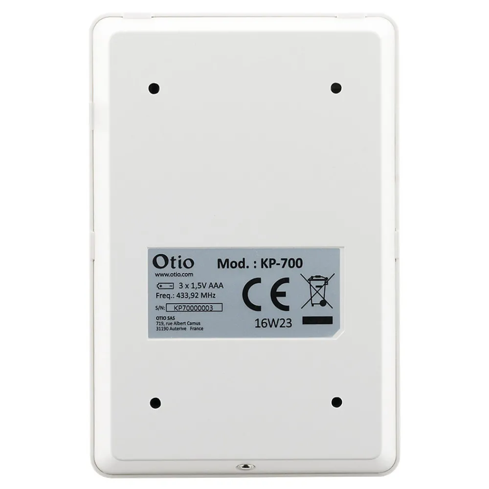 Otio Clavier externe RFID sans fil pour alarme 75500x -