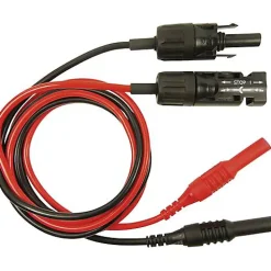 Cliff Testeur De Tension-CIH7250 Set de cordons de mesure MC4 MC mâle et femelle vers fiche 4 mm, 1 m, rouge et noir