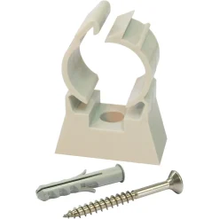 Somatherm Collier De Serrage-Clip de fixation simple en plastique Ø20, lot de 10