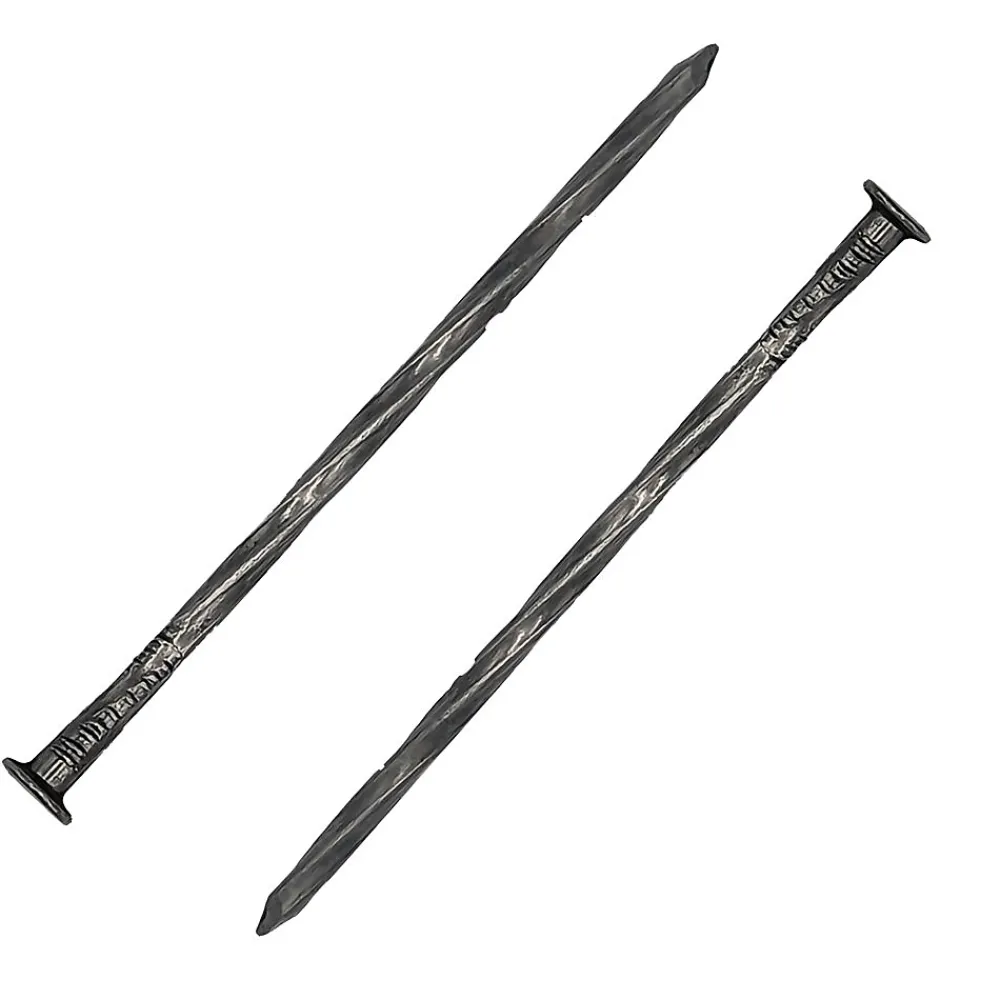 DMS Clou Pointes Tête plate acier torsadées d 4.1 x L 100 mm Boite de 5 kg