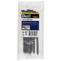 Diall Clou À Tête Plate-Clous à tête plate en acier galvanisé 4,5x100 - 125g
