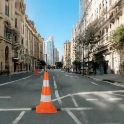 Maderterraneo Panneau De Signalisation-Cône de signalisation réfléchissant 53 cm