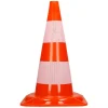 ECD Germany Panneau De Signalisation-Cônes de signalisation routière cône de chantier orange blanc 47 cm 3 pièces