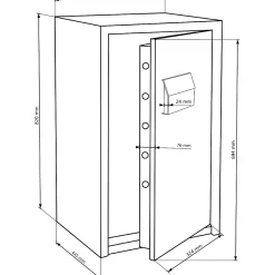 Burg-Wachter Coffre-Fort-Coffre-fort combi-line CL 460 E