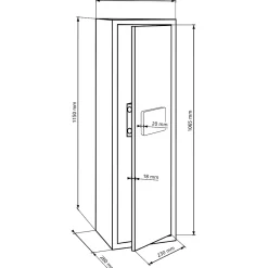 Burg-Wachter Armoire À Fusils-Coffre-fort FAVOR 5 FUSILS E