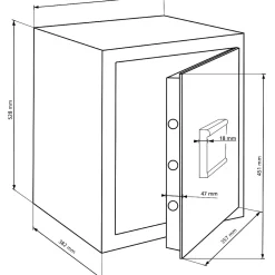 Burg-Wachter Coffre-fort H 240 E - 45,3 L