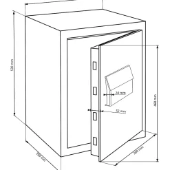 Burg-Wachter Coffre-fort MT 640 E FP - 45,3 L