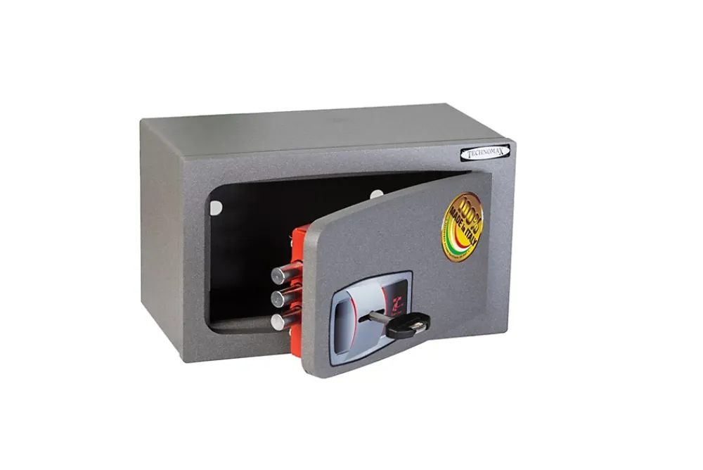 Technomax Coffre-Fort-Coffre fort à clé à visser ou à emmurer MDO - 2.5 L -