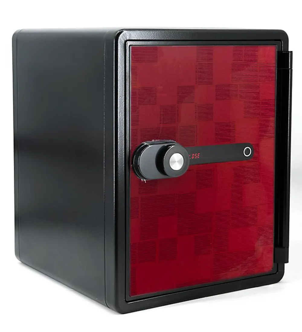 Autres Coffre-Fort-Coffre fort ignifuge 40L Anti feu 1H Electronique a code fixation sol FS-FM40 Reskal Couleur - Rouge