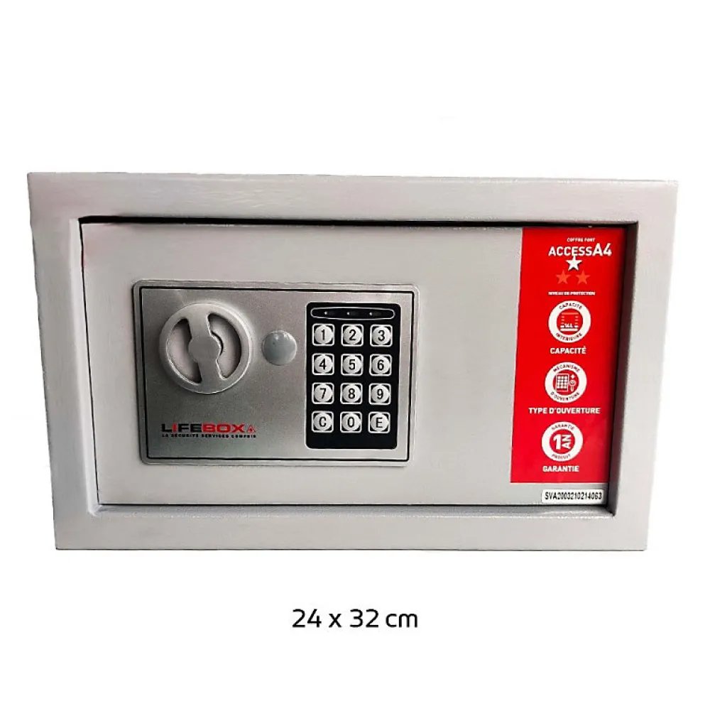 Lifebox Armoire À Fusils-Coffre-fort 14 litres ouverture par digicode Access A4B