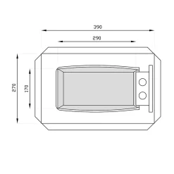 Technomax Coffre fort GK/4 - Moyen format 14L