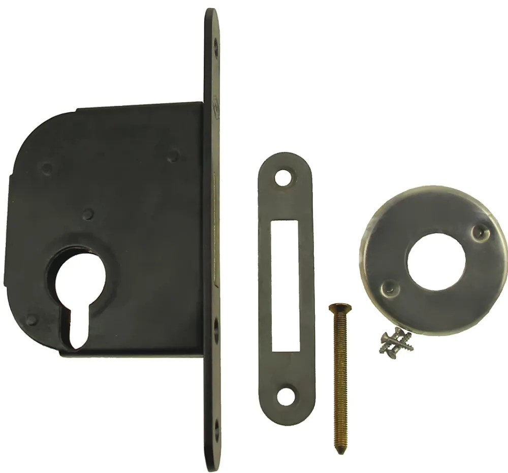 Jpm Coffre petit modèle pêne dormant axe 50mm profil européen noir bout carré - - 235000-01-0X