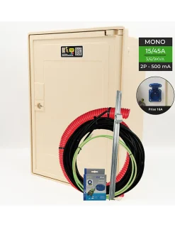 Carré Rouge Coffret Complet 10 Mètres 3/6/9 Kw 